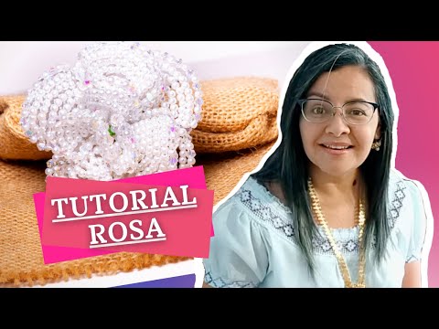 Rosa tejida de Tembleques - Tutorial | Paso a Paso