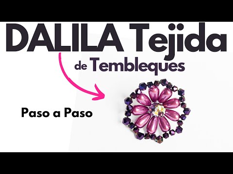 Flor Dalila Tejida de Tembleques | Paso a Paso