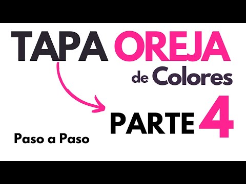 Como hacer Tembleques - Tapa Oreja de Colores - Parte 4