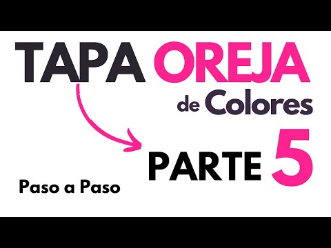 Como hacer Tembleques - Tapa Oreja de Colores - Parte 5