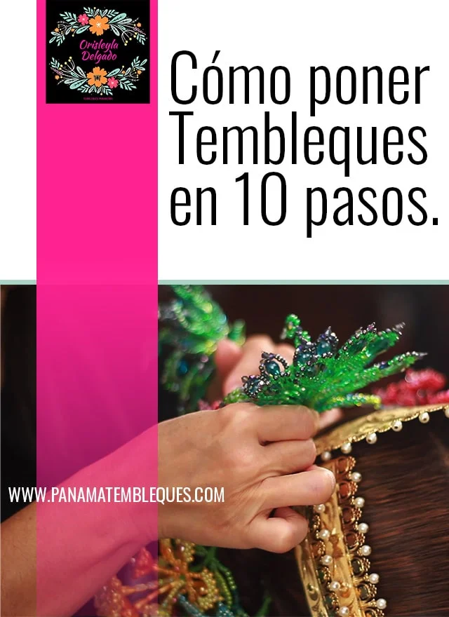Como poner tembleques panameños, como poner tembleques de la pollera panameña