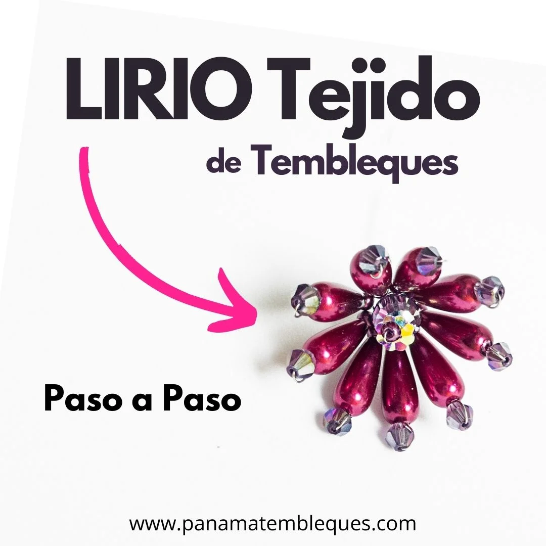 Como hacer tembleques - Lirio tejido
